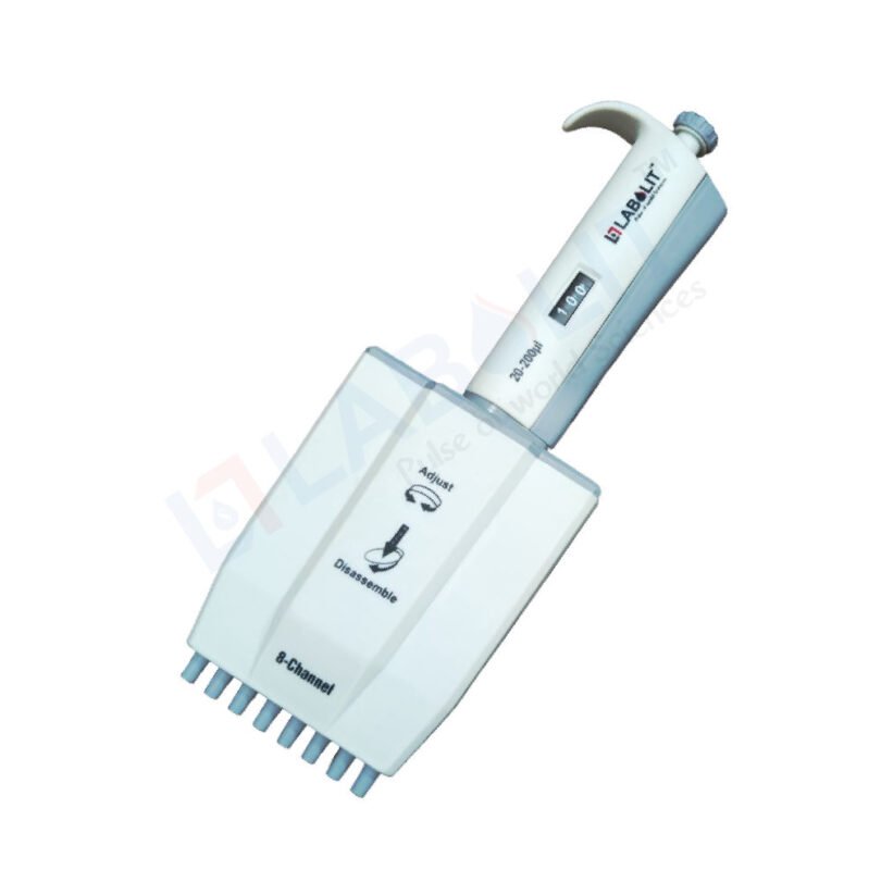 Micropipette Manufacturer | Micropipette best quality Labolit (8 Channel) Multi Channel Micropipette 20–200 µl 8 Channel) Micropipette brand labolit