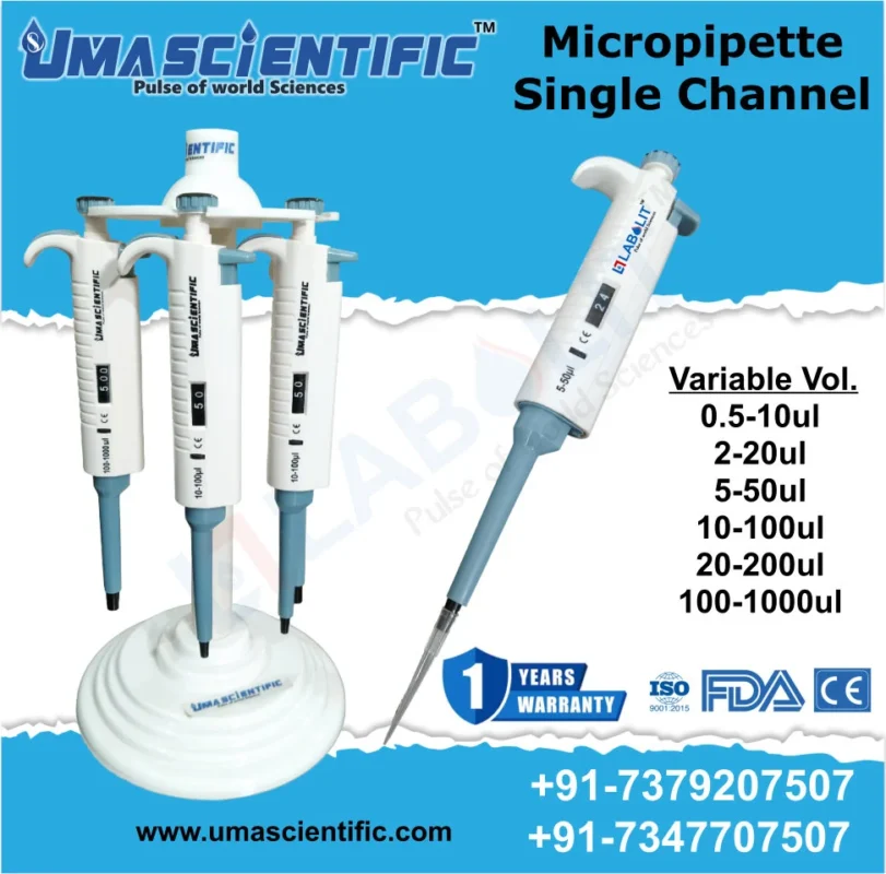 Micropipette Manufacturer Across India – Serving All States | LABOLIT um pro model micropipette