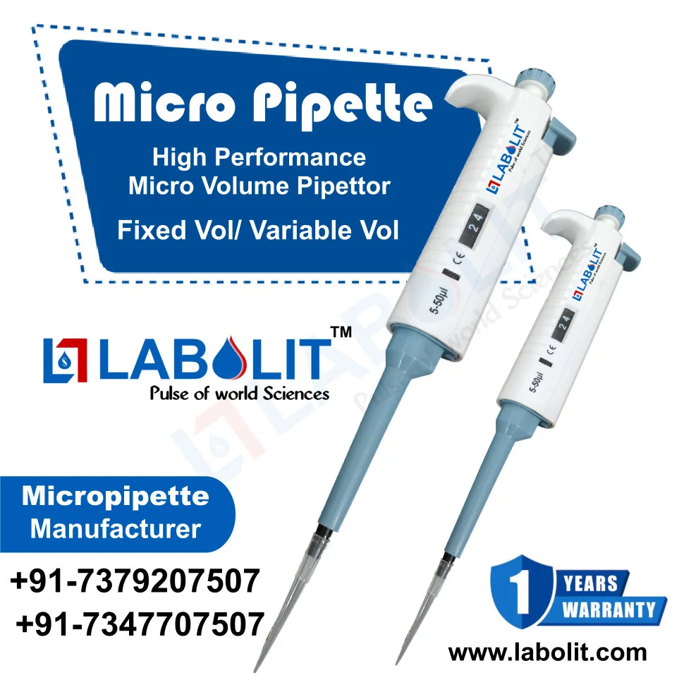 Micropipette Manufacturer & Supplier in India | State-Wise Laboratory Solutions by Labolit