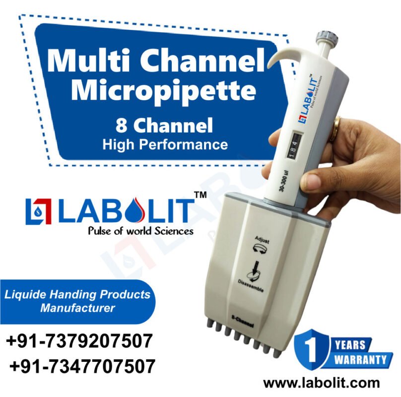 Multi Channel Micropipettes – 8 & 12 Channel by labolit 