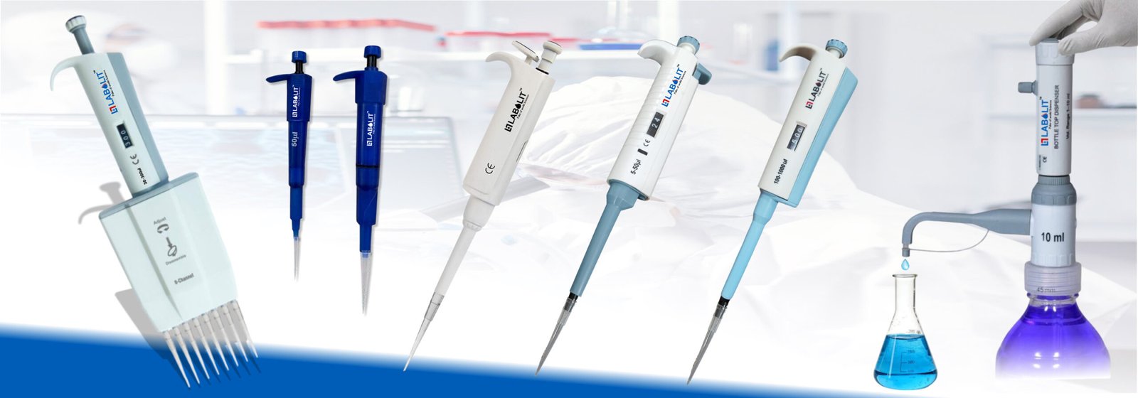 Micropipette Manufacturer Across India | Precision Lab Instruments , 12 channel micropipette, Labolit ,Micropipettes, Liquid Handling Systems, Bottle Top Dispensers, Single-Channel Micropipettes, Multi-Channel Micropipettes, Mini Pipettes
