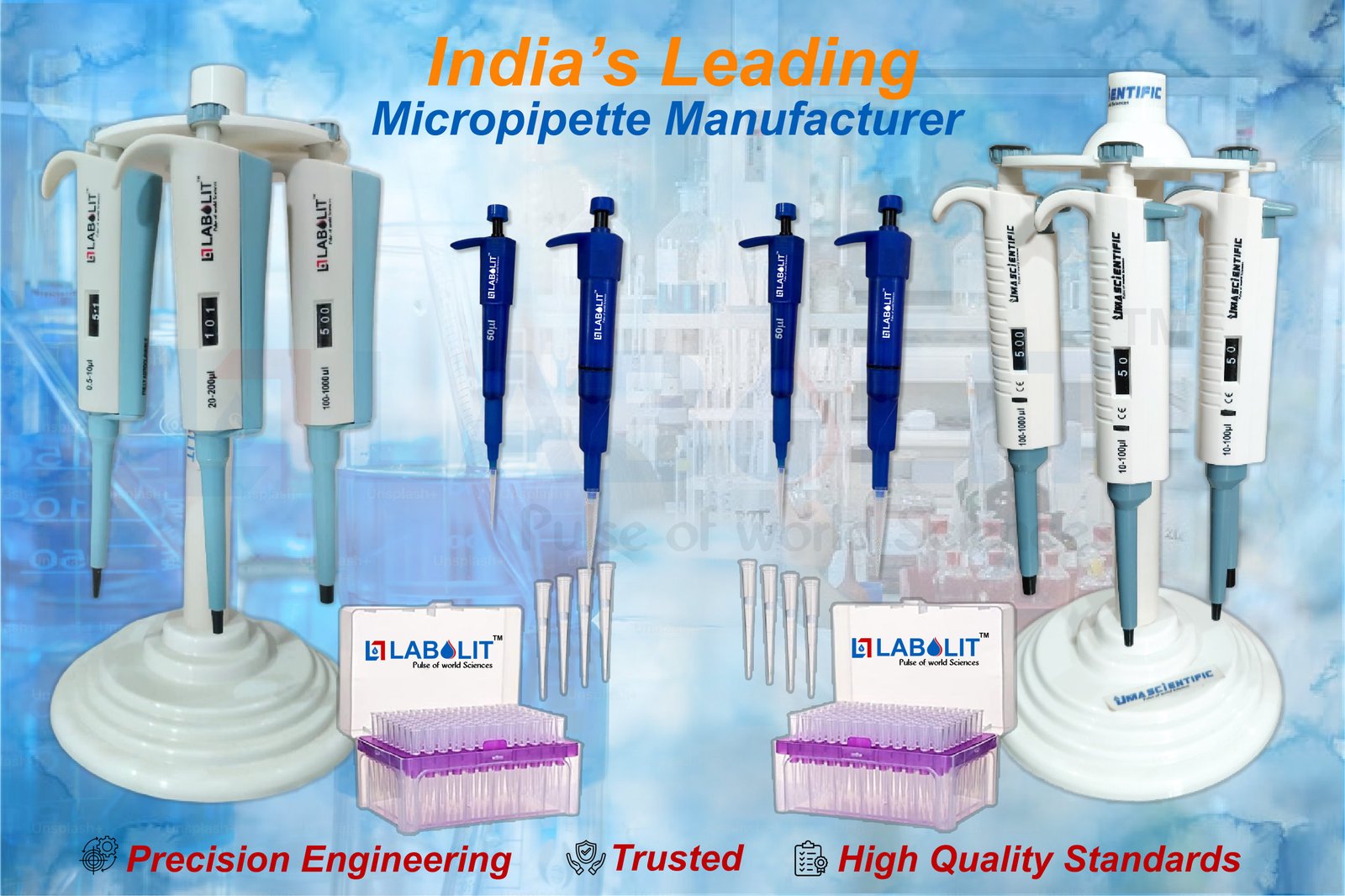 micropipette manufacturer in india labolit