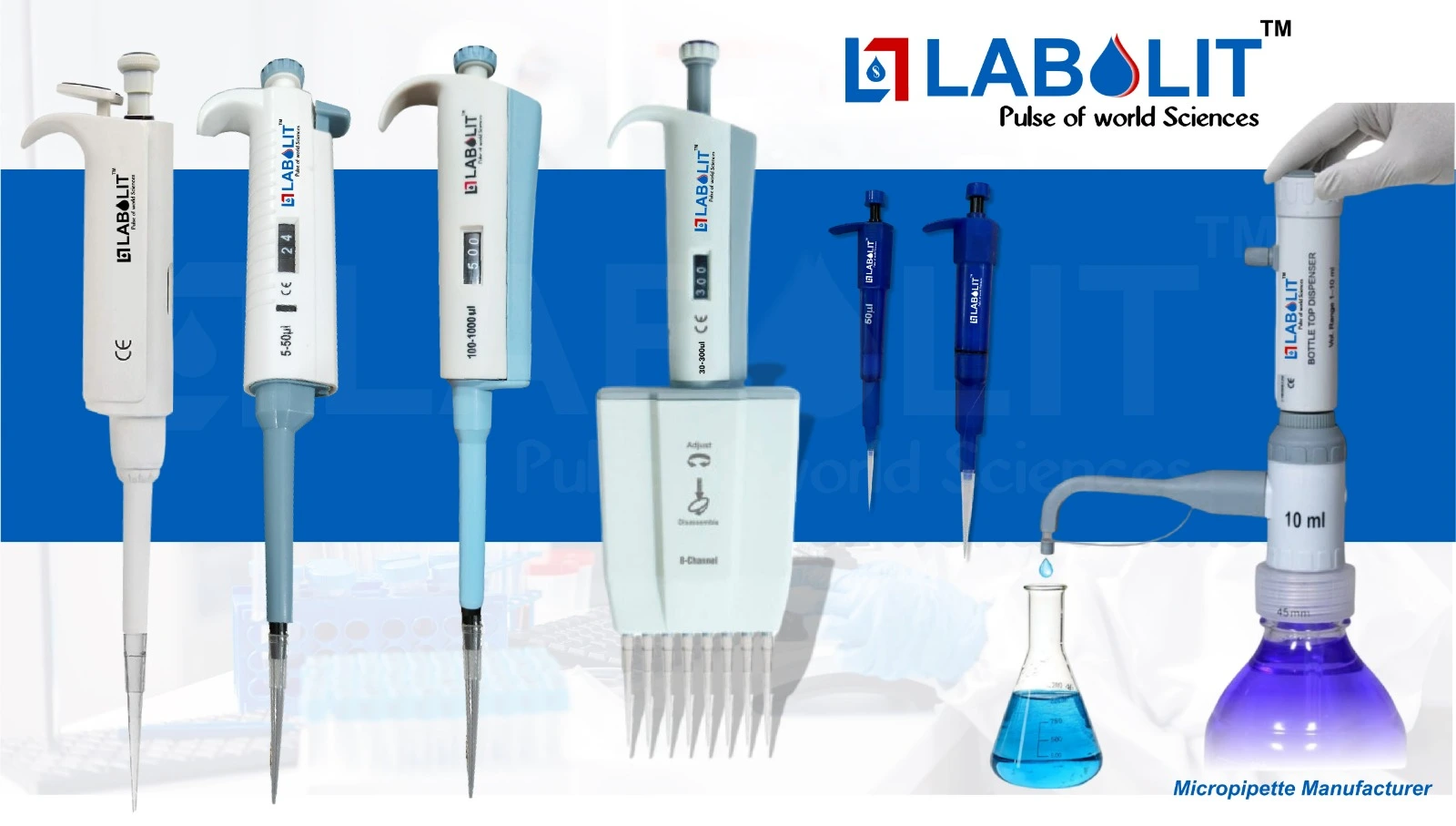 Micropipette Supplier in Mumbai & Thane, Maharashtra | Labolit