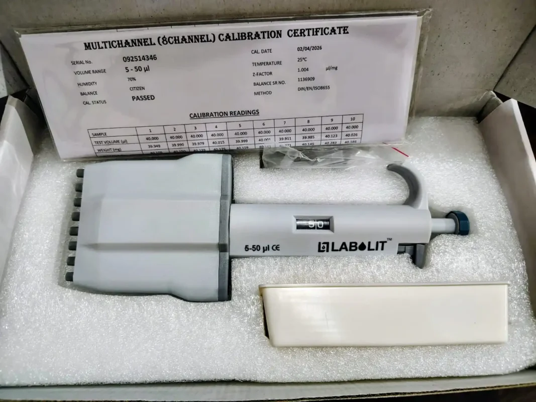 Micropipette Manufacturer | Micropipette best quality & Price 8 Channel Multichannle Micropipette Labolit Brand