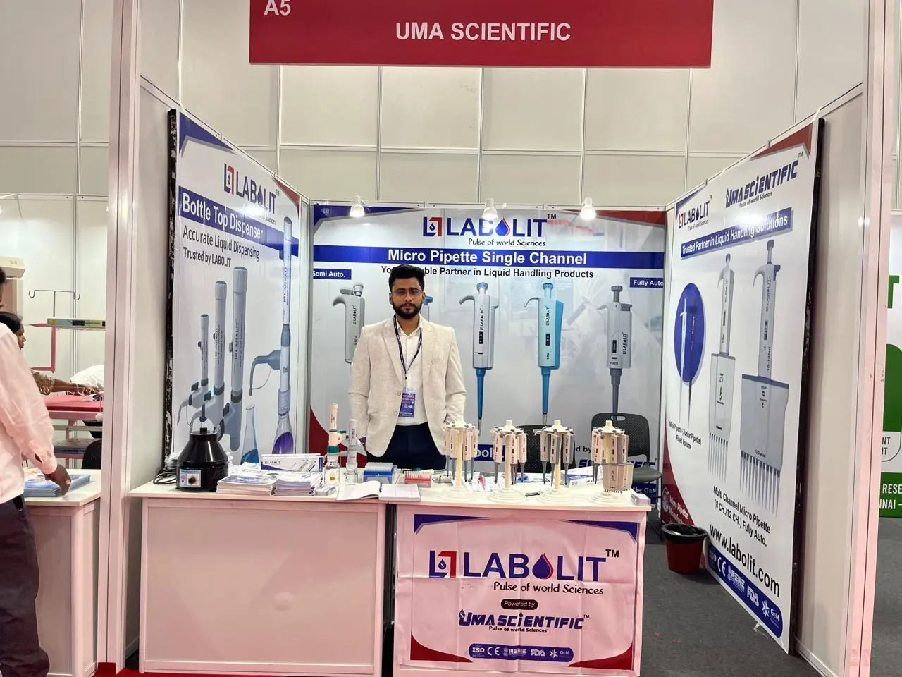 OEM Micropipette manufacturer LABOLIT participating in Medicall Expo Chennai, Tamil Nadu