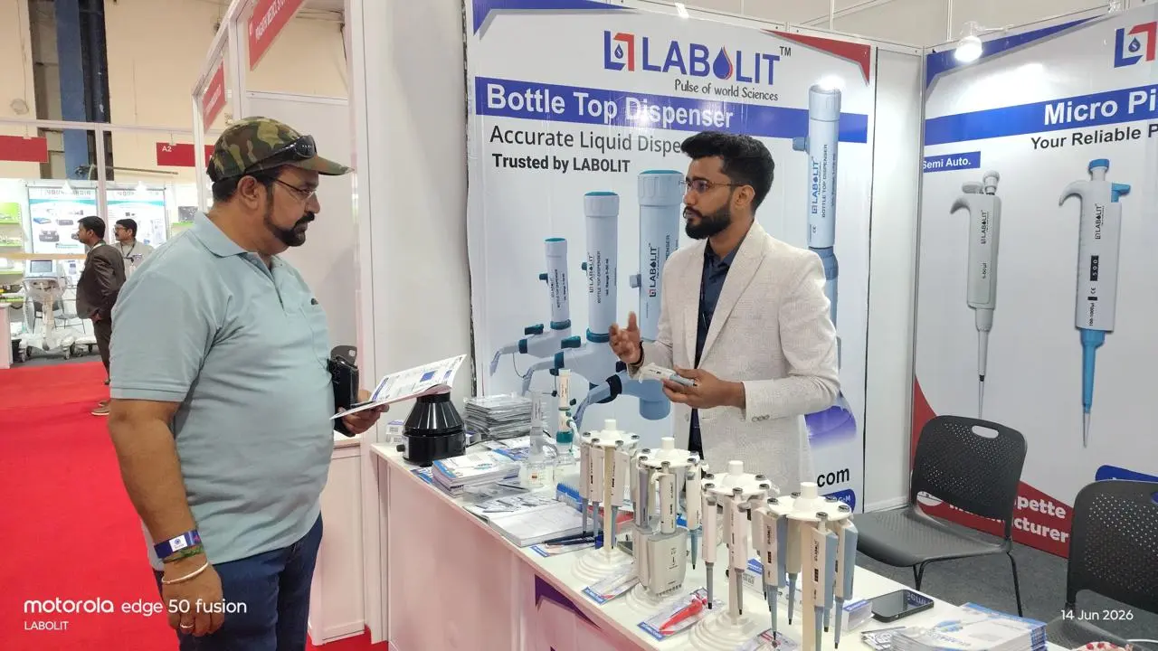 LABOLIT Micropipette Manufacturer at Medicall Expo 2026, Hall 1, Stall A5, Chennai, Tamil Nadu