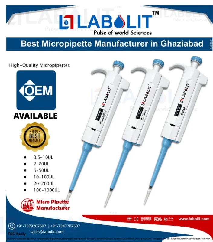 Best Micropipette Manufacturer & Supplier in Ghaziabad – LABOLIT