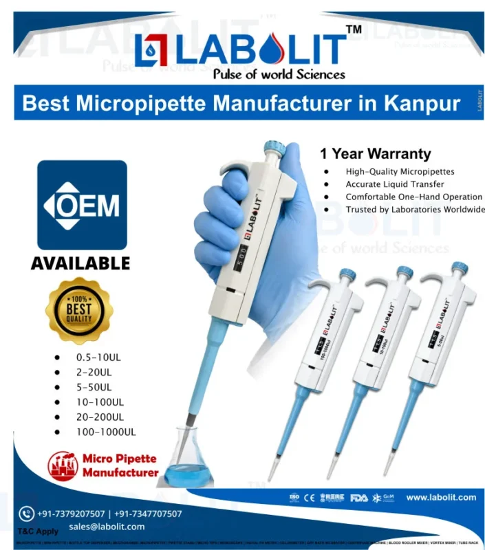 Best Micropipette Supplier and Manufacturer in Kanpur – LABOLIT