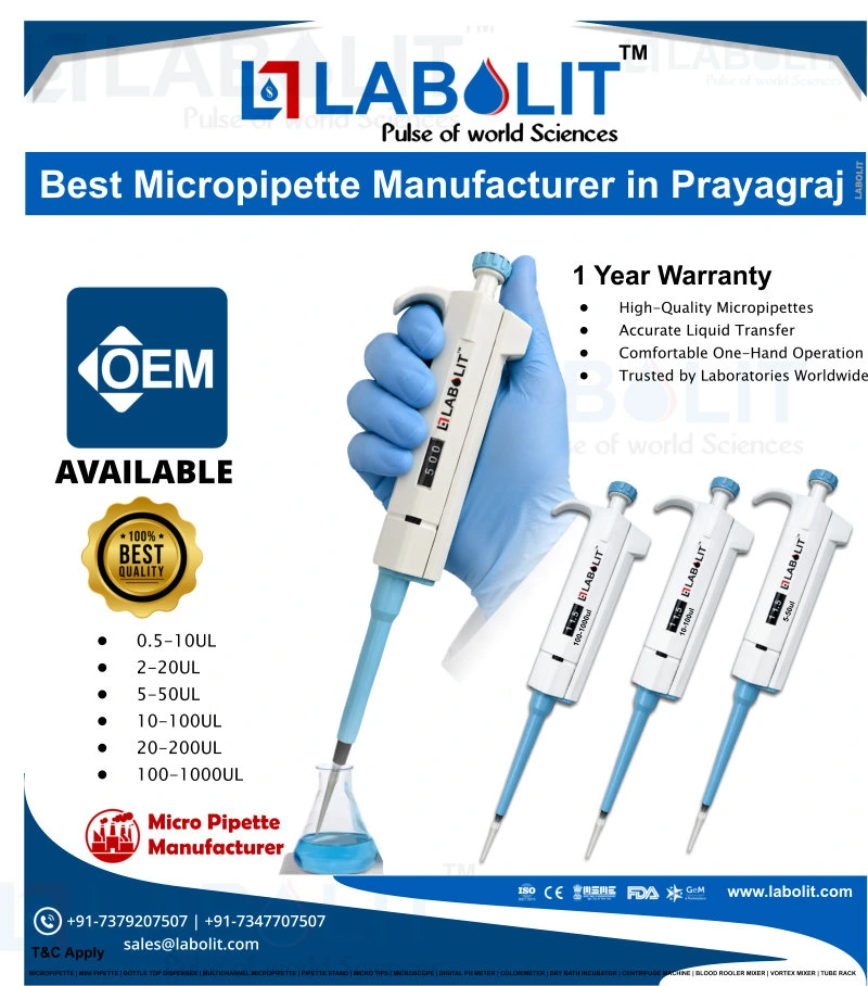 Best Micropipette Manufacturer & Supplier Across Prayagraj, Uttar Pradesh – Labolit Pvt. Ltd.