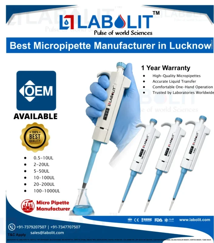 Best Micropipette Manufacturer and Supplier Across Lucknow, Uttar Pradesh – Labolit Pvt. Ltd.