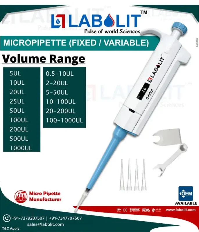 LABOLIT 100–1000 µL Micropipette – Leading Global Manufacturer, Supplier & Distributor