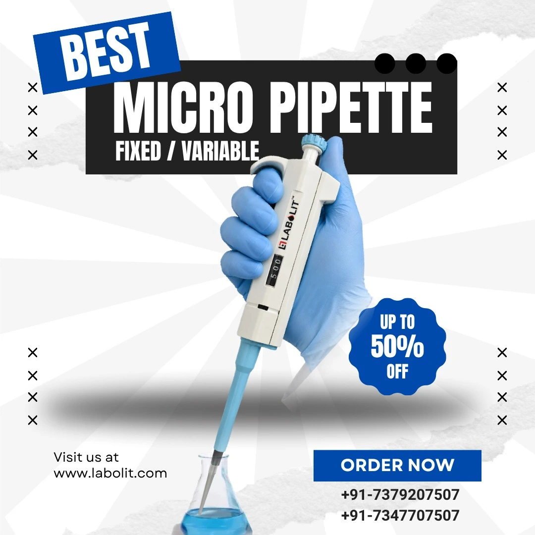 LABOLIT Micropipette, Micropipette Supplier India, Fixed Volume Micropipette, Variable Volume Micropipette, Laboratory Micropipette, Micropipette 3 Year Replacement Warranty, OEM Micropipette Manufacturer, Micropipette Dealer India, Laboratory Equipment Exporter.