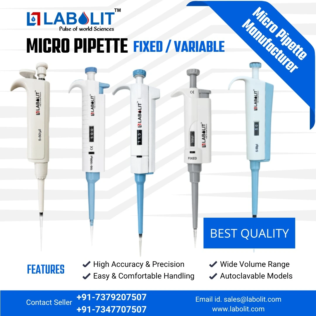 Micropipette Manufacturer, Supplier & Exporter in Dubai, UAE | LABOLIT